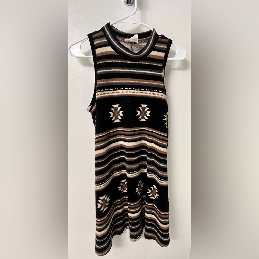 Vintage Striped Shift Cozy Dress
